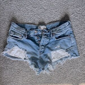 Distressed daisy duke Denim Shorts